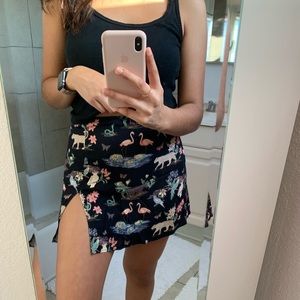 Animal print skirt!